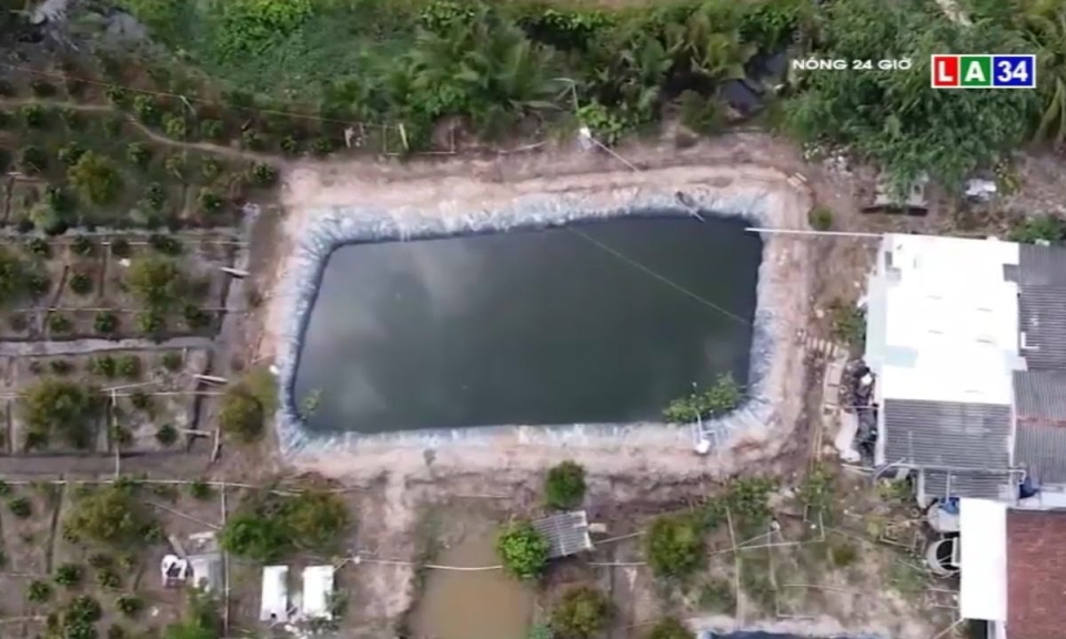 N&ocirc;ng d&acirc;n “đ&agrave;o” h&agrave;ng trăm ao trữ nước ngọt chống hạn, mặn