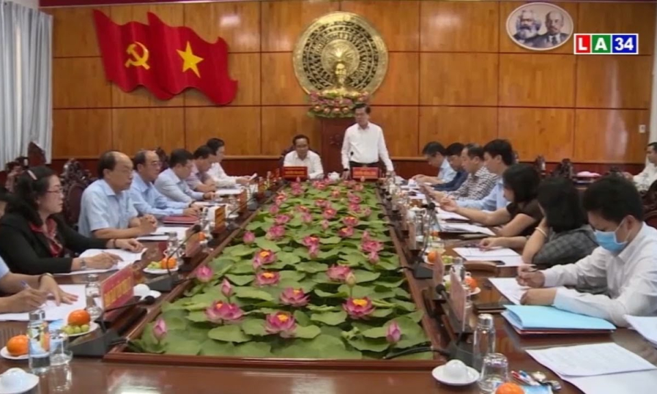 Ban D&acirc;n vận Trung ương l&agrave;m việc với Tỉnh ủy Long An