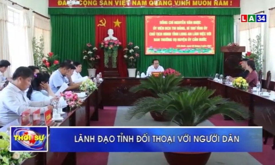 L&atilde;nh đạo tỉnh Long An đối thoại với người d&acirc;n