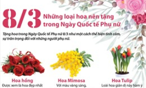 Những loại hoa n&ecirc;n tặng trong Ng&agrave;y Quốc tế Phụ nữ 8/3