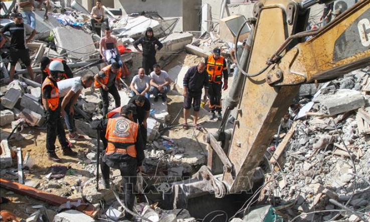 Mỹ, EU th&uacute;c đẩy t&igrave;m giải ph&aacute;p chấm dứt bạo lực giữa Israel v&agrave; Palestine