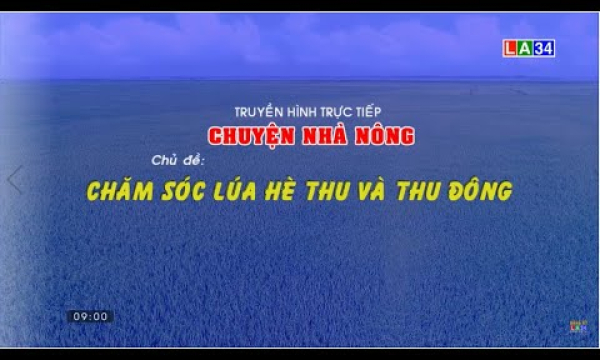 Chuyện nh&agrave; n&ocirc;ng | Chủ đề: Chăm s&oacute;c l&uacute;a H&egrave; Thu v&agrave; Thu Đ&ocirc;ng