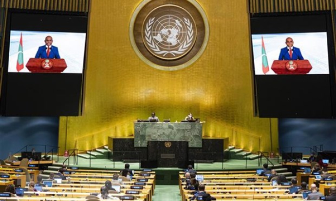 Ngoại trưởng Maldives được bầu l&agrave;m Chủ tịch kh&oacute;a 76 của Đại hội đồng LHQ