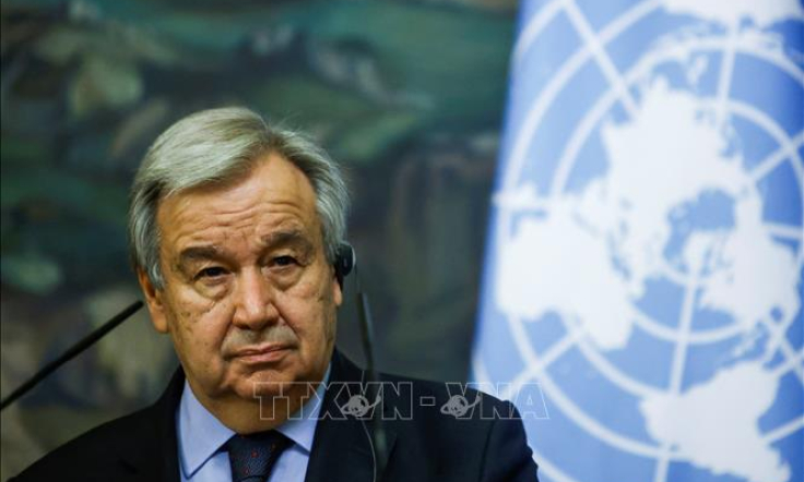 Tổng thư k&yacute; LHQ Antonio Guterres tuy&ecirc;n thệ nhậm chức nhiệm kỳ 2022-2026