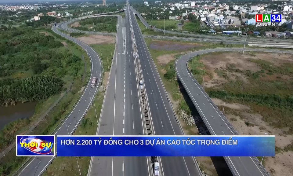 Hơn 2.200 tỷ đồng cho 3 dự &aacute;n cao tốc trọng điểm