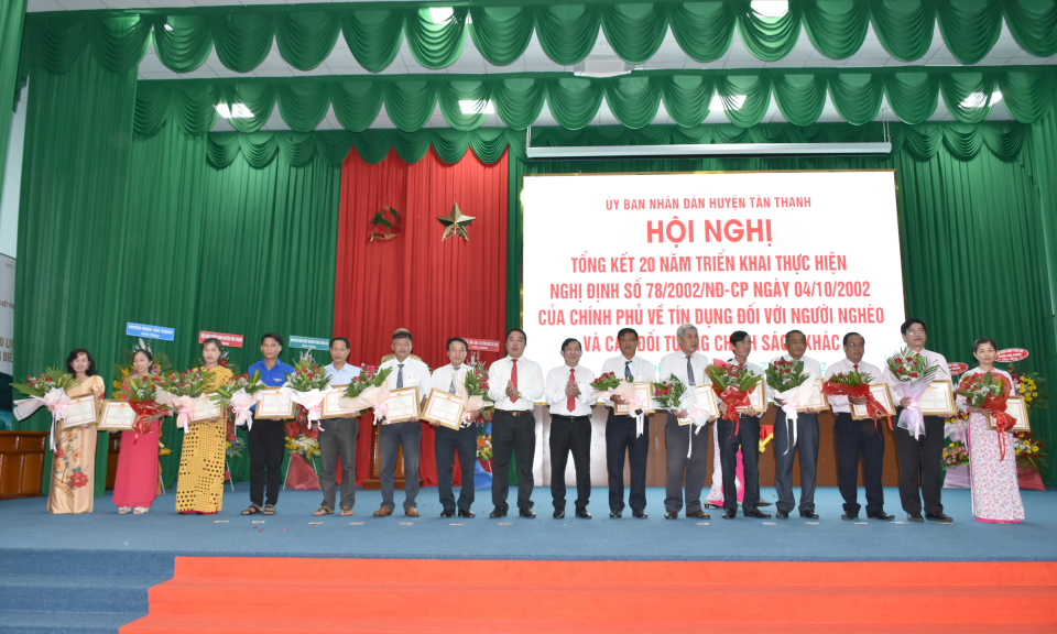 T&acirc;n Thạnh tổng kết 20 năm thực hiện ch&iacute;nh s&aacute;ch t&iacute;n dụng ưu đ&atilde;i