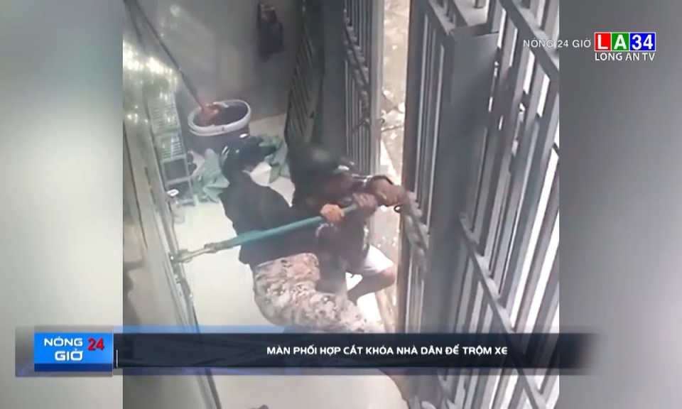M&agrave;n phối hợp cắt kh&oacute;a nh&agrave; d&acirc;n để trộm xe