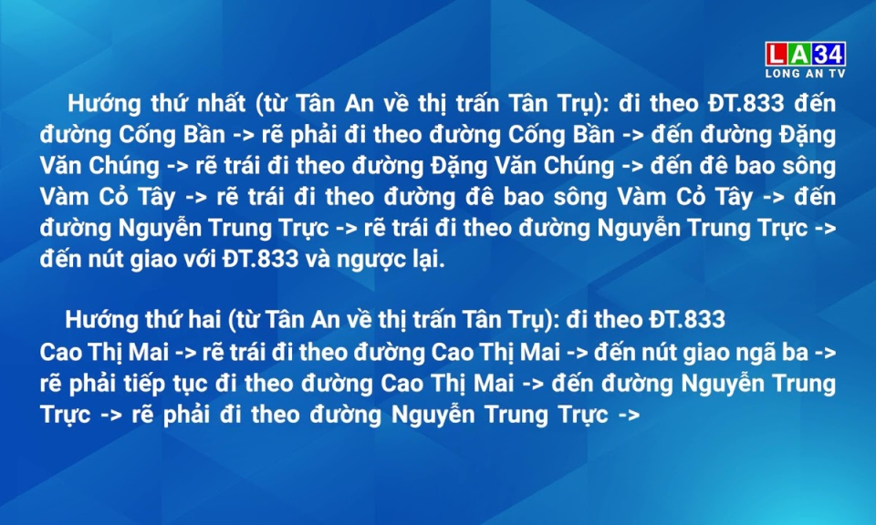 Th&ocirc;ng b&aacute;o về việc ph&acirc;n luồng giao th&ocirc;ng tr&ecirc;n Đường tỉnh 833 ng&agrave;y 26/4/2024