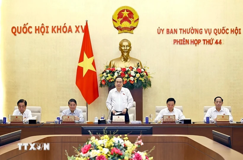 Chủ tịch Quốc hội Trần Thanh Mẫn phát biểu khai mạc Phiên họp (Ảnh: Doãn Tấn/TTXVN)