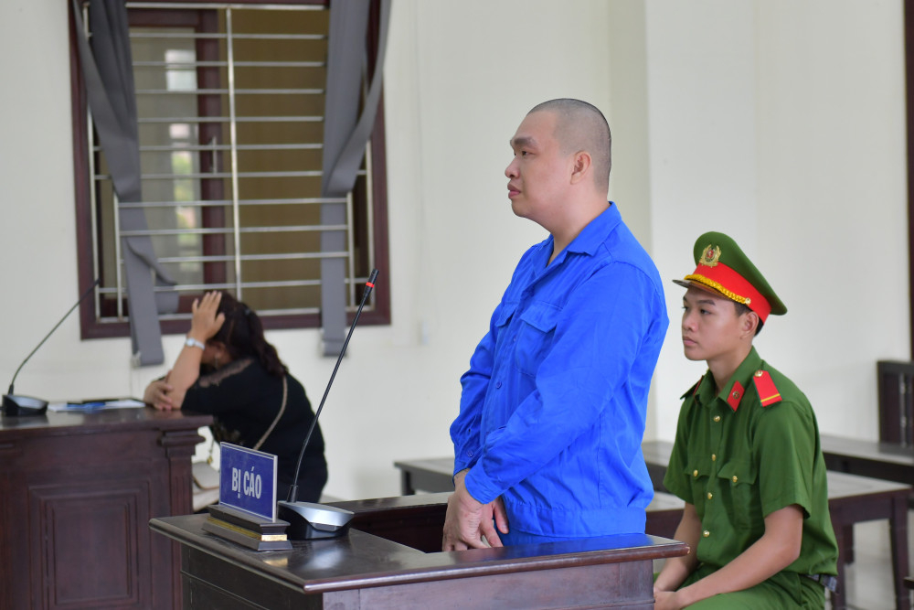 Bị cáo Huỳnh Minh Trí tại phiên tòa xét xử