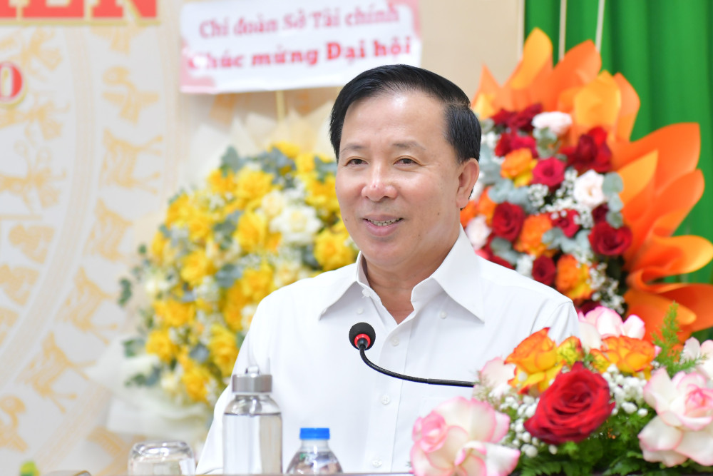 Phó Bí thư Tỉnh ủy, Chủ tịch UBND tỉnh - Nguyễn Văn Út phát biểu chỉ đạo tại Đại hội