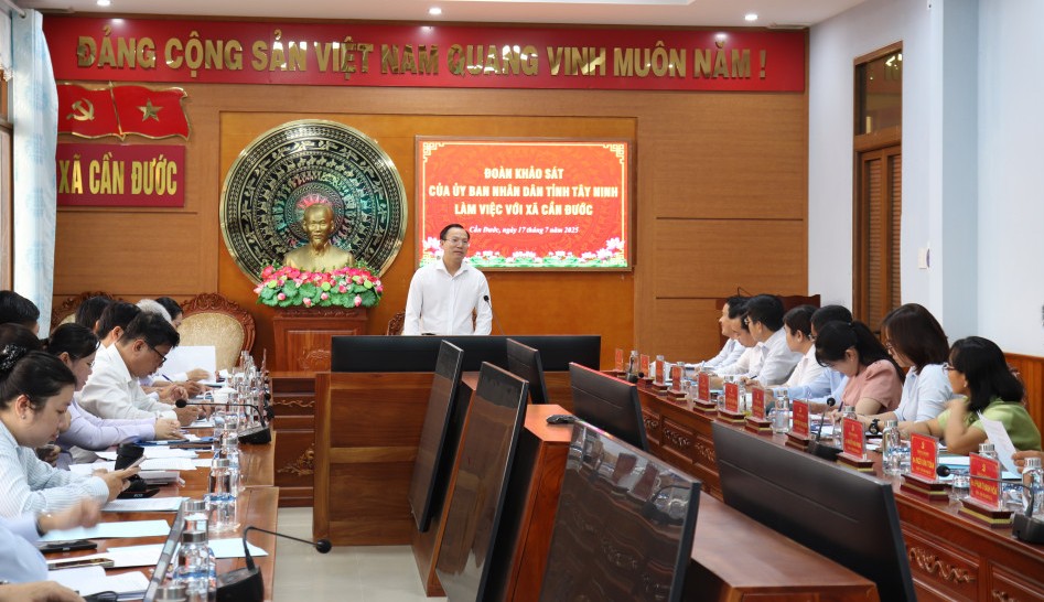 Các đại biểu tham dự buổi làm việc 