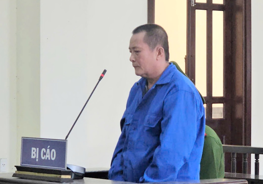 Bị cáo Phạm Văn Hồng Vũ tại phiên tòa xét xử