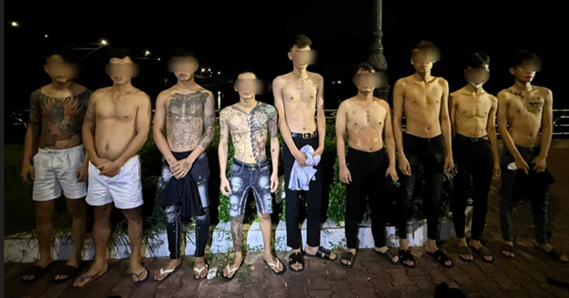 9 trường hợp có hành vi gây mất trật tự công cộng (ảnh C.A)