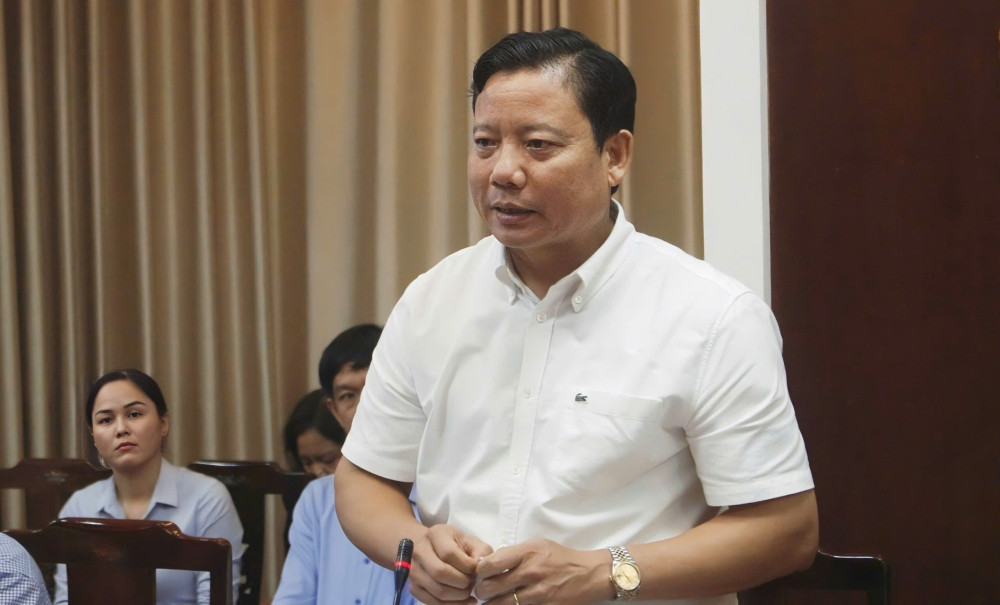 Phó Chủ tịch UBND tỉnh Phạm Tấn Hòa phát biểu kết luận hội nghị