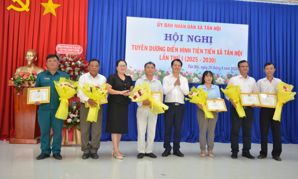 X&atilde; T&acirc;n Hội: Tuy&ecirc;n dương điển h&igrave;nh ti&ecirc;n tiến lần thứ I, giai đoạn 2025-2030