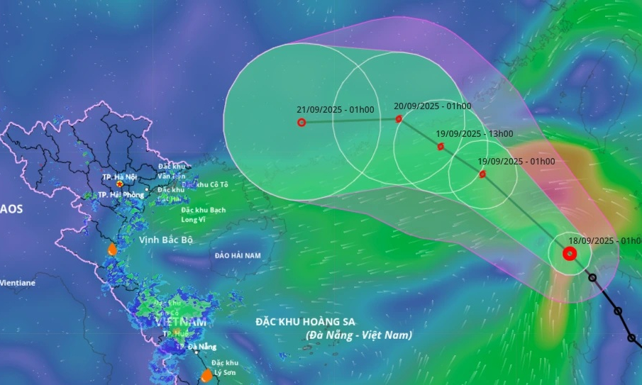 &Aacute;p thấp nhiệt đới v&agrave;o Biển Đ&ocirc;ng, mạnh l&ecirc;n th&agrave;nh b&atilde;o số 8, g&acirc;y mưa lớn