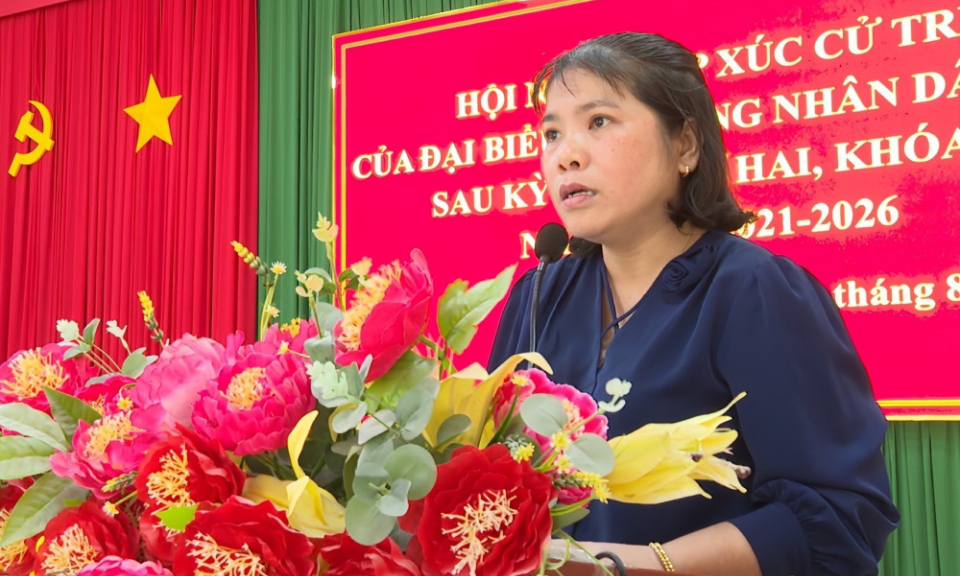 Đại biểu HĐND tỉnh T&acirc;y Ninh tiếp x&uacute;c cử tri x&atilde; Tầm Vu