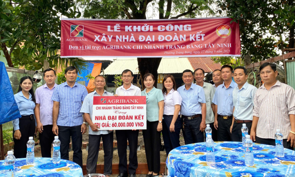 Phường Trảng B&agrave;ng khởi c&ocirc;ng x&acirc;y dựng nh&agrave; Đại đo&agrave;n kết