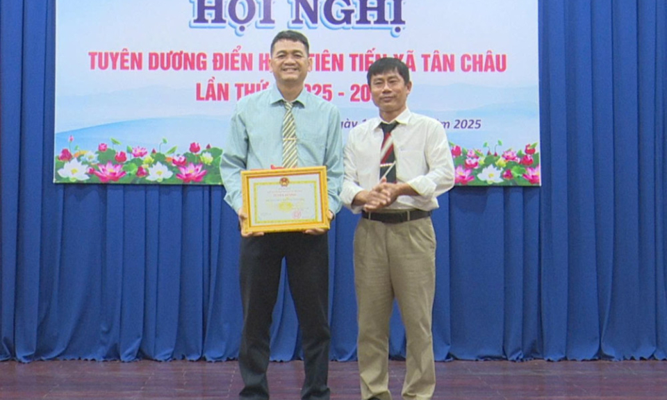 X&atilde; T&acirc;n Ch&acirc;u tuy&ecirc;n dương nhiều điển h&igrave;nh ti&ecirc;n tiến giai đoạn 2020-2025