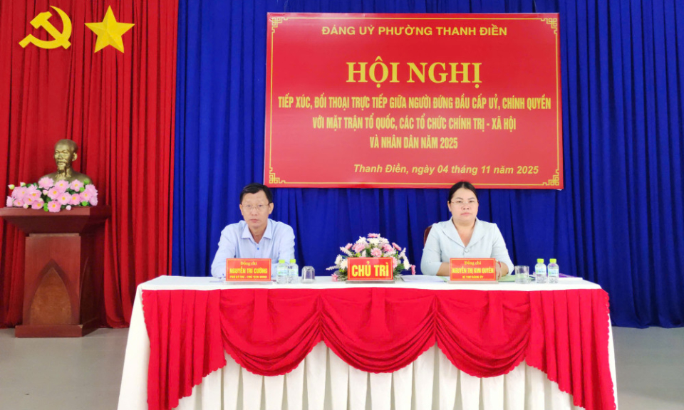 Đảng ủy Phường Thanh Điền: Tổ chức tiếp x&uacute;c, đối thoại với MTTQ, c&aacute;c đo&agrave;n thể v&agrave; Nh&acirc;n d&acirc;n