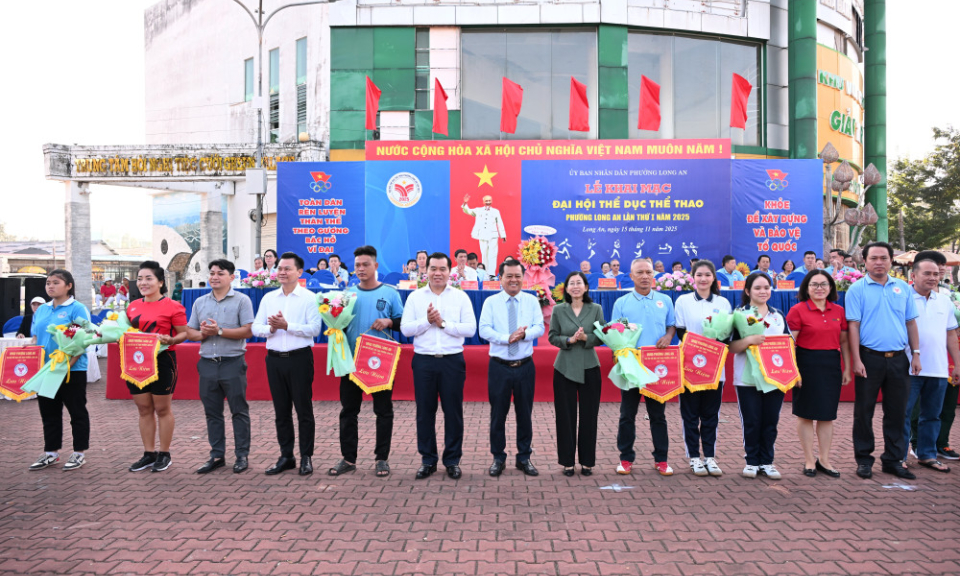 Phường Long An khai mạc Đại hội Thể dục thể thao lần thứ I năm 2025