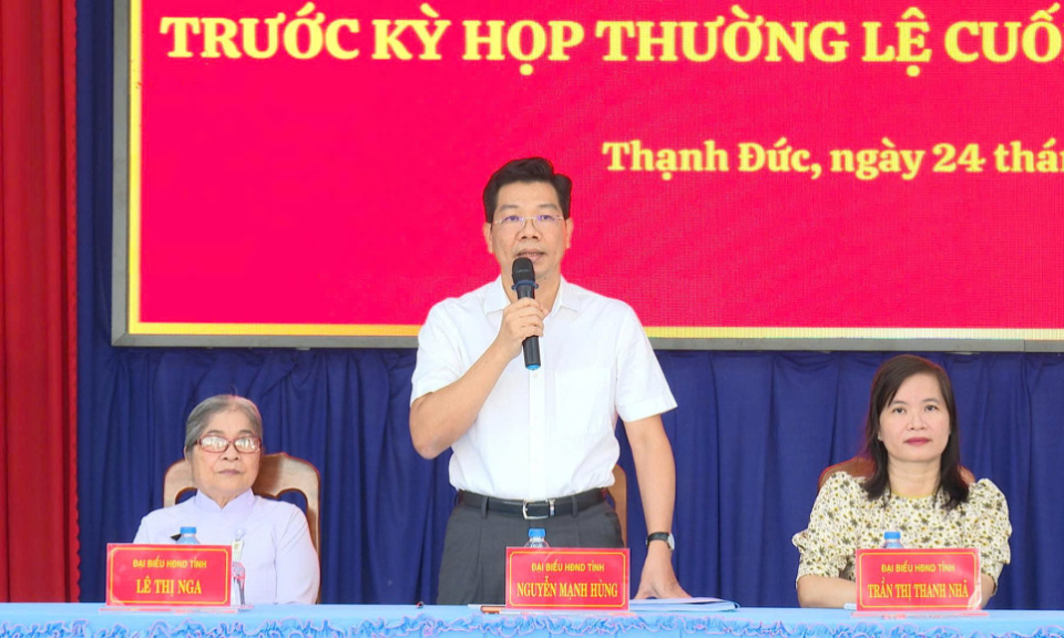 Cử tri x&atilde; Thạnh Đức, x&atilde; Phước Thạnh kiến nghị về việc mạo danh để lừa đảo v&agrave; c&ocirc;ng t&aacute;c bảo mật th&ocirc;ng tin