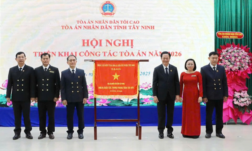 T&ograve;a &aacute;n Nh&acirc;n d&acirc;n tỉnh T&acirc;y Ninh triển khai c&ocirc;ng t&aacute;c T&ograve;a &aacute;n năm 2026