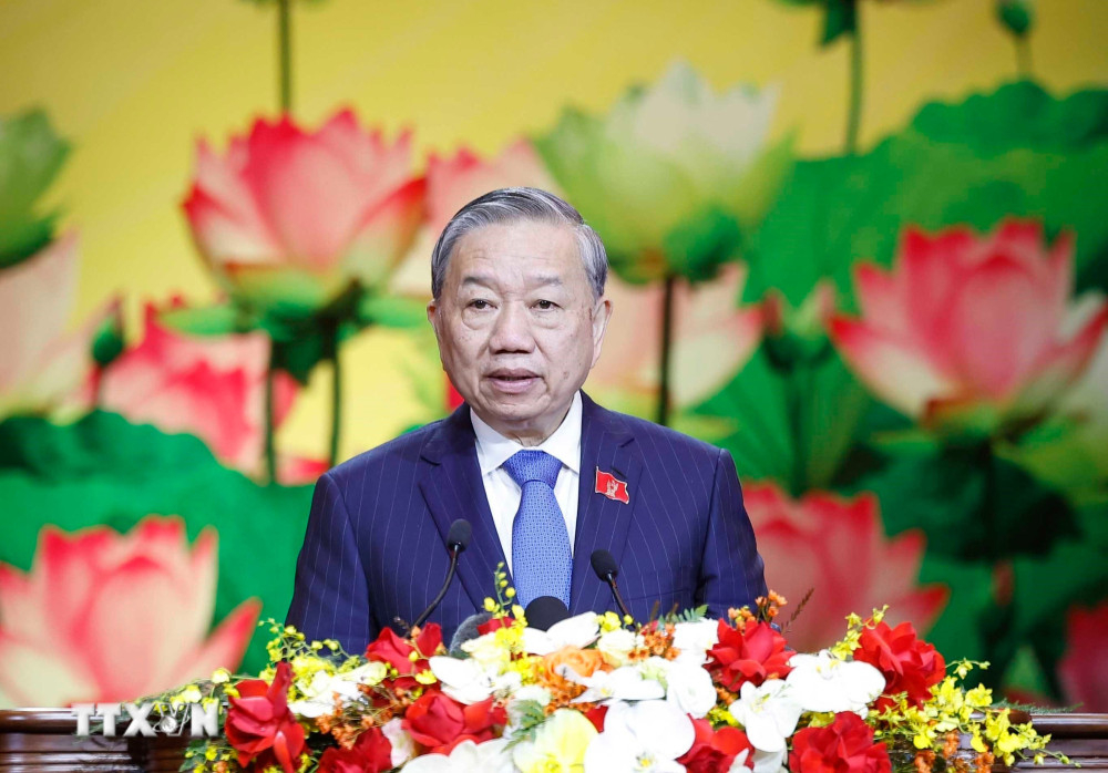 Tổng Bí thư Tô Lâm phát biểu (Ảnh: Thống Nhất/TTXVN)