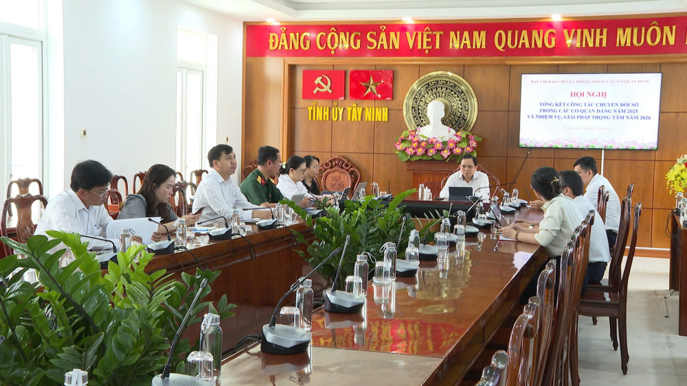 Đại biểu tham dự tại điểm cầu tỉnh Tây Ninh