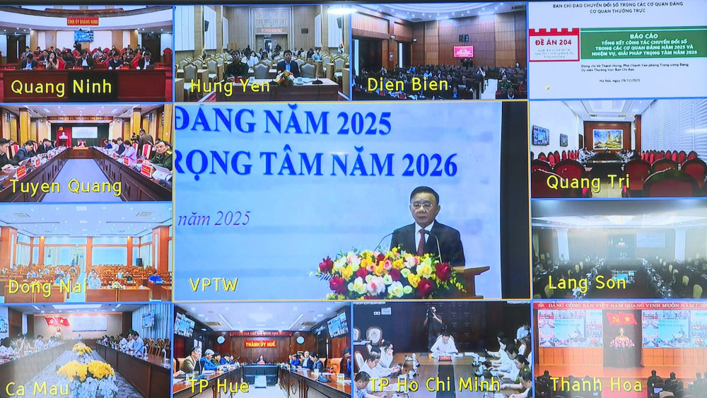 Thường trực Ban Bí thư Trần Cẩm Tú phát biểu kết luận hội nghị