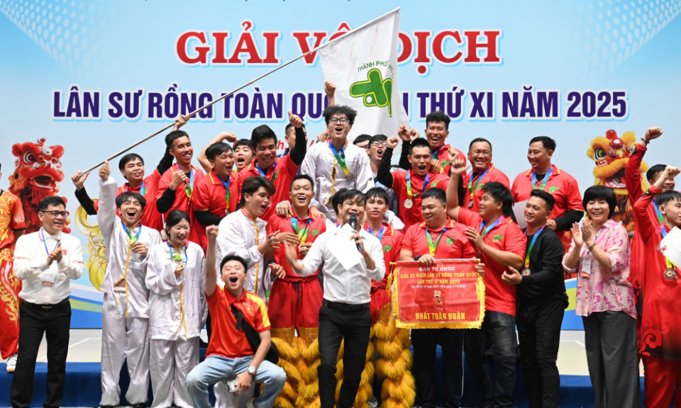 Giải v&ocirc; địch l&acirc;n sư rồng to&agrave;n quốc lần thứ 11: TP. Hồ Ch&iacute; Minh đoạt giải Nhất to&agrave;n đo&agrave;n