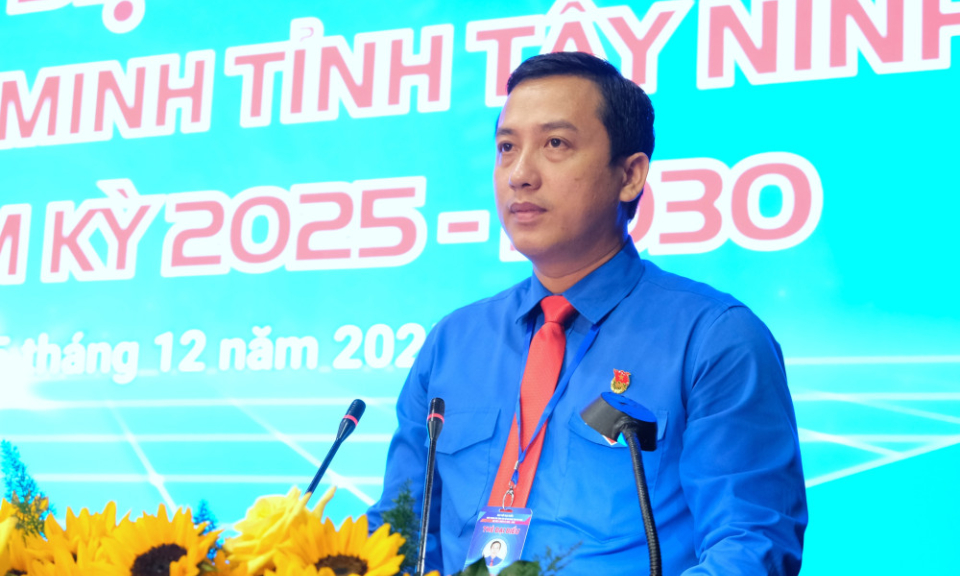 Anh Trần Hải Ph&uacute; giữ chức B&iacute; thư Tỉnh Đo&agrave;n T&acirc;y Ninh