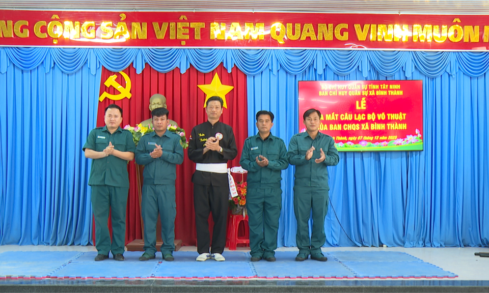 Ra mắt C&acirc;u lạc bộ v&otilde; thuật đầu ti&ecirc;n trực thuộc Ban Chỉ huy Qu&acirc;n sự x&atilde;