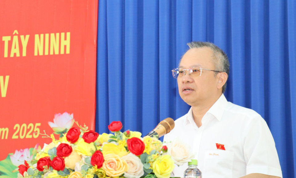 Đại biểu Quốc hội tỉnh tiếp x&uacute;c cử tri x&atilde; H&ograve;a Hội