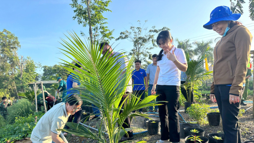 X&atilde; T&acirc;n Thạnh ph&aacute;t động Tết trồng c&acirc;y 'Đời đời nhớ ơn B&aacute;c Hồ'