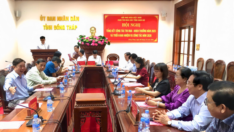 Tổng kết Cụm thi đua Hội Nh&agrave; b&aacute;o c&aacute;c tỉnh Nam bộ năm 2025