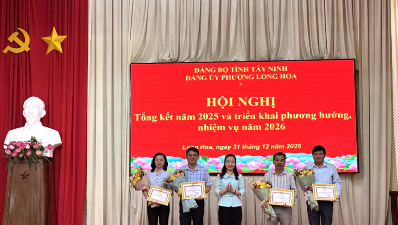 Đảng ủy phường Long Hoa triển khai phương hướng, nhiệm vụ năm 2026