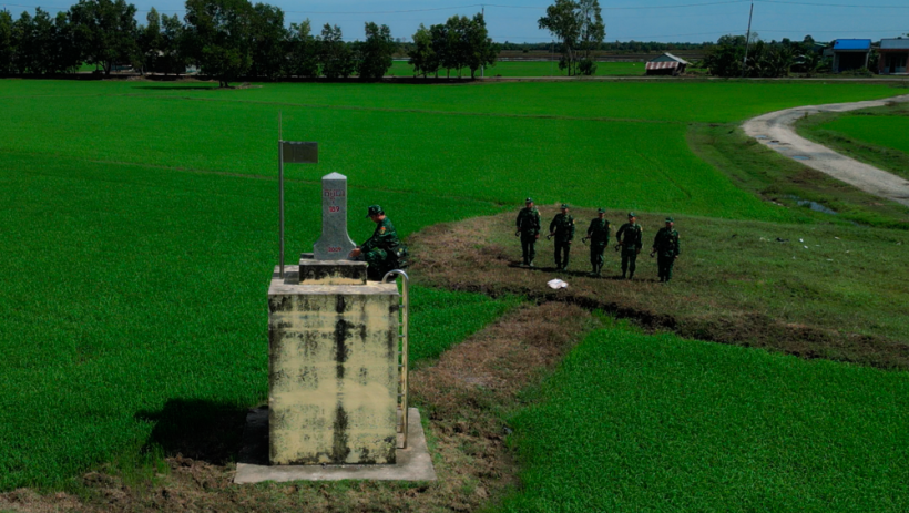 Đồn Bi&ecirc;n ph&ograve;ng Cửa khẩu Mỹ Qu&yacute; T&acirc;y: Vững v&agrave;ng bước ch&acirc;n tuần tra nơi bi&ecirc;n giới