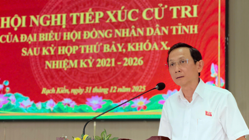 Cử tri x&atilde; Rạch Kiến quan t&acirc;m nhiều về hạ tầng giao th&ocirc;ng