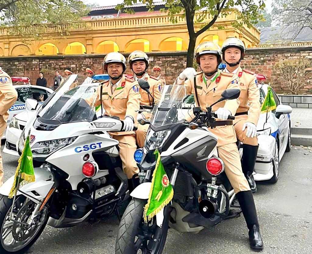 Lực lượng Cảnh sát giao thông Tây Ninh tăng cường bảo vệ Đại hội đại biểu toàn quốc lần thứ XIV của Đảng tại Hà Nội