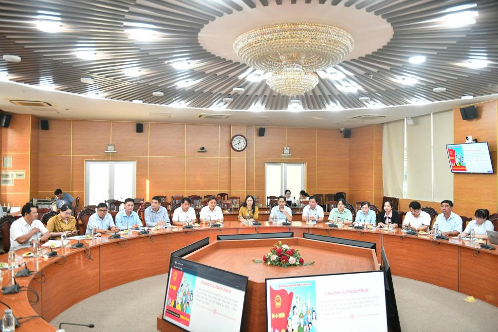 Hội nghị tập huấn tuyên truyền bầu cử đại biểu Quốc hội khóa XVI và đại biểu HĐND các cấp nhiệm kỳ 2026-2031 (ảnh: Kiên Định)