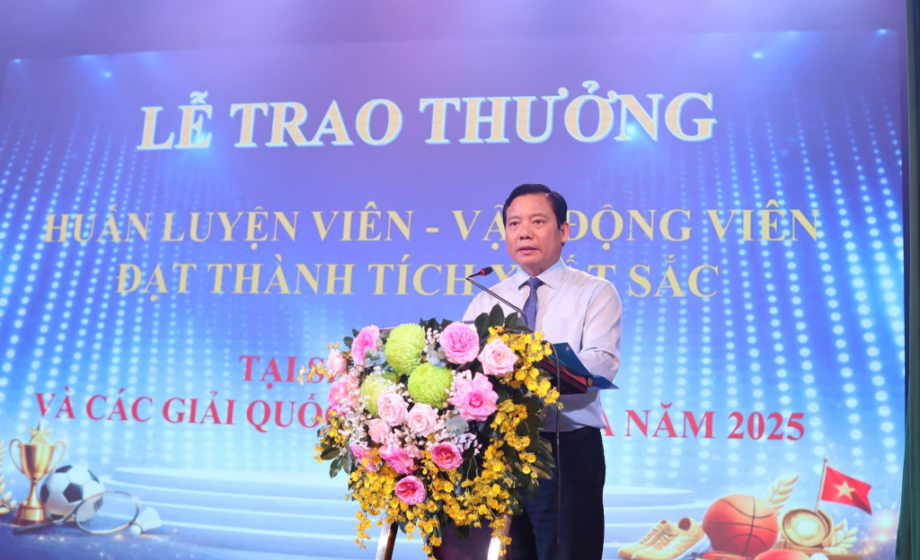 Phó Chủ tịch UBND tỉnh Phạm Tấn Hòa phát biểu tại buổi lễ 