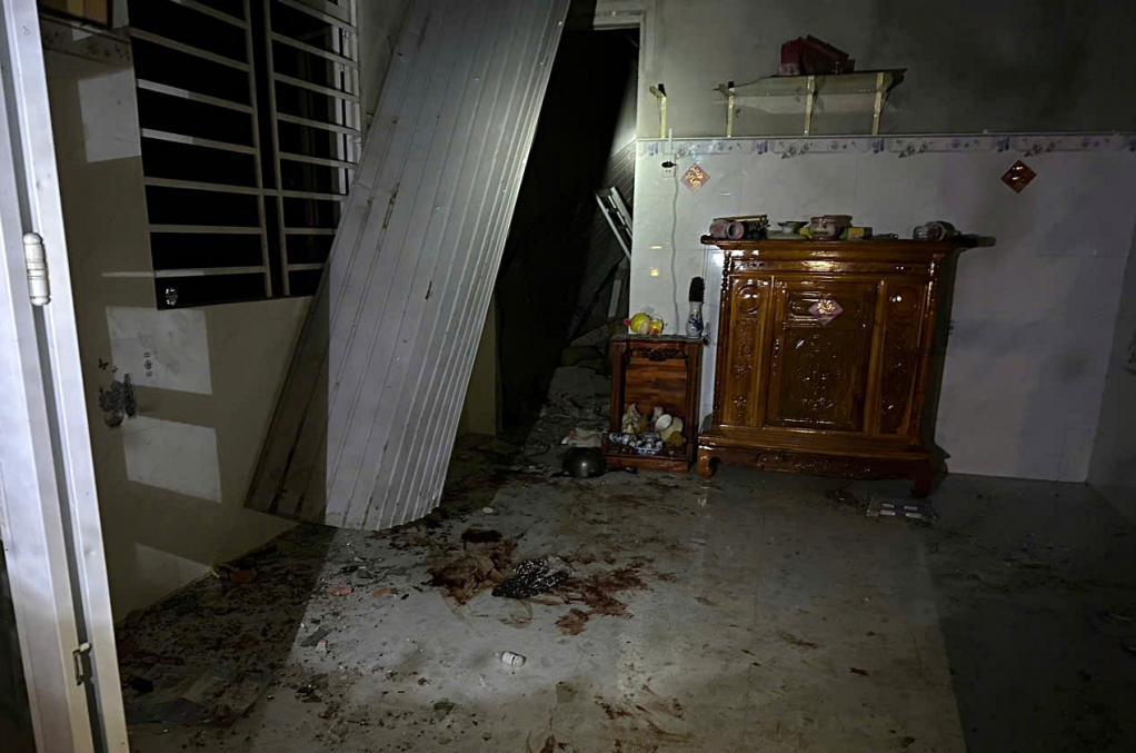 Hiện trường một vụ nổ do tự chế tạo pháo nổ tại nhà