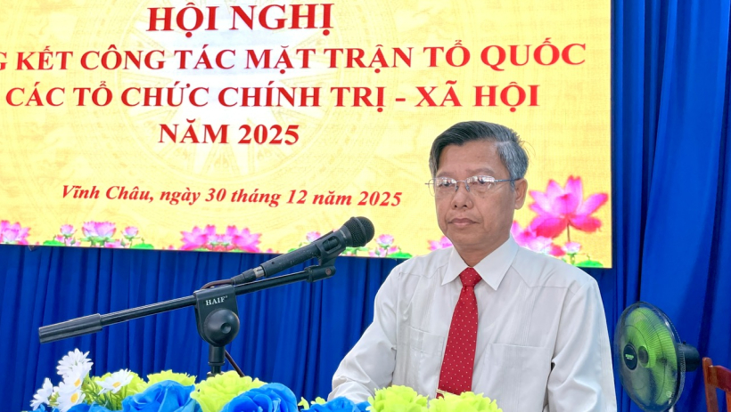 X&atilde; Vĩnh Ch&acirc;u: Tổng kết c&ocirc;ng t&aacute;c MTTQ v&agrave; c&aacute;c tổ chức ch&iacute;nh trị - x&atilde; hội năm 2025