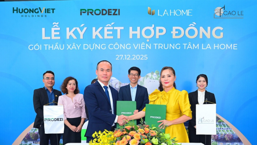 LA Home k&yacute; kết g&oacute;i thầu x&acirc;y dựng c&ocirc;ng vi&ecirc;n trung t&acirc;m, hiện thực h&oacute;a 'tr&aacute;i tim xanh' của đ&ocirc; thị sinh th&aacute;i ph&iacute;a T&acirc;y TP.Hồ Ch&iacute; Minh