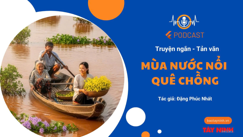 M&ugrave;a nước nổi qu&ecirc; chồng