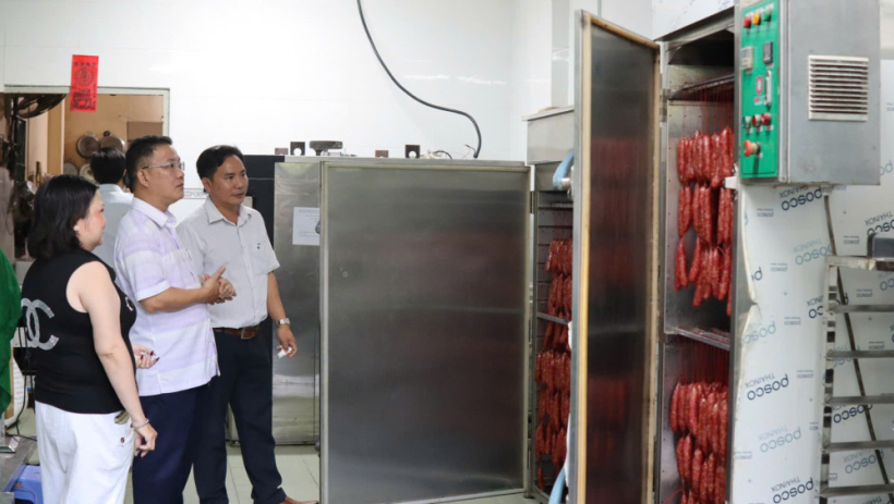 Nghiệm thu Đề &aacute;n khuyến c&ocirc;ng hỗ trợ ứng dụng m&aacute;y m&oacute;c, thiết bị trong sản xuất lạp xưởng, nem nướng