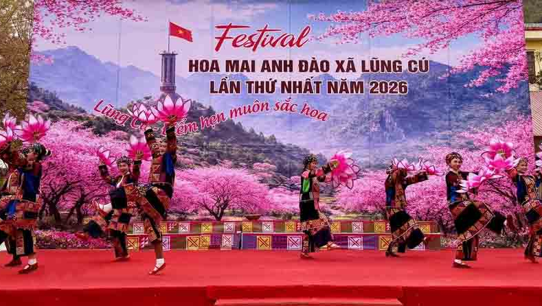 Tuy&ecirc;n Quang khai mạc Festival hoa mai anh đ&agrave;o lần thứ nhất năm 2026
