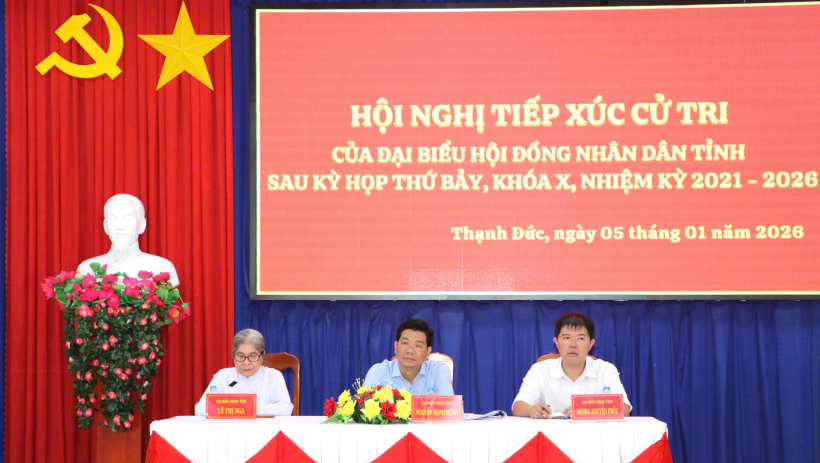 Cử tri x&atilde; Thạnh Đức kiến nghị nhiều vấn đề li&ecirc;n quan đời sống người d&acirc;n